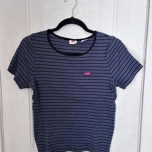 Levi's Blue Striped Baby Tee